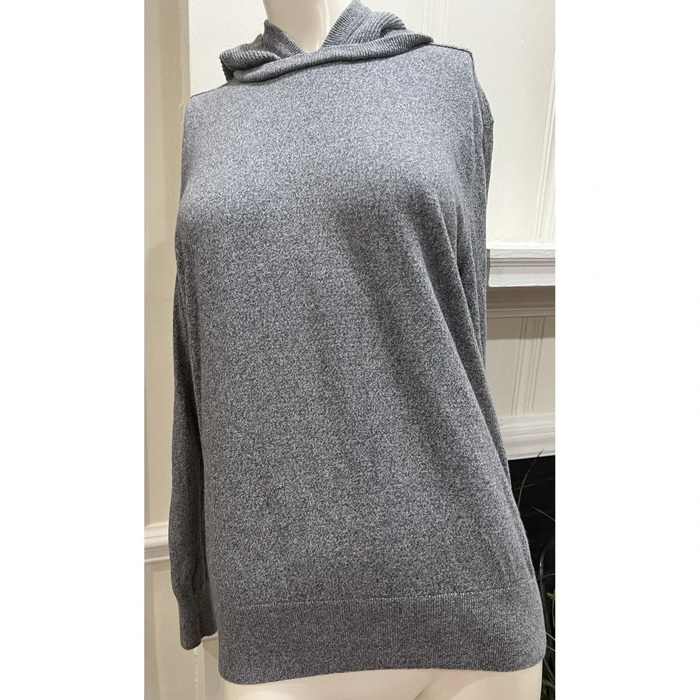 Banana Republic Cotton Wool Blend Sweater Mens Medium Hooded Pullover VGUC
